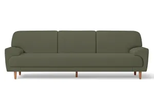 Ferrara 4 Seater Sofa Sage Leather