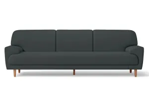 Ferrara 4 Seater Sofa Slate Leather