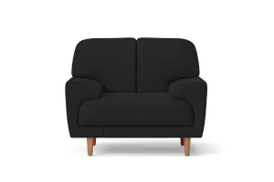 Ferrara Armchair Black Leather