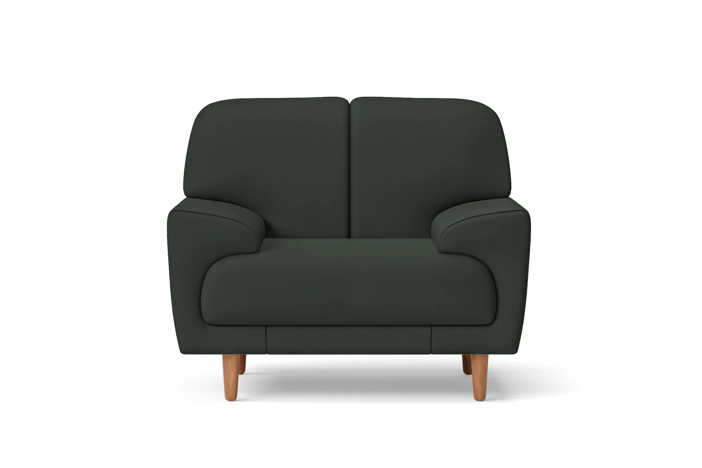 Ferrara Armchair Green Leather