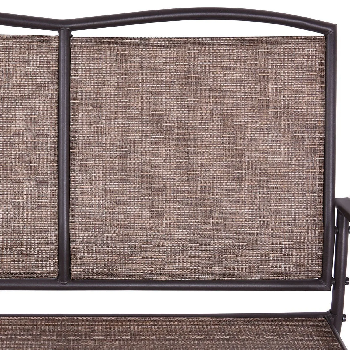 Giantex Patio Glider Bench Outdoor, Swing Loveseat, Patio Swing Rocker Lounge Glider Chair