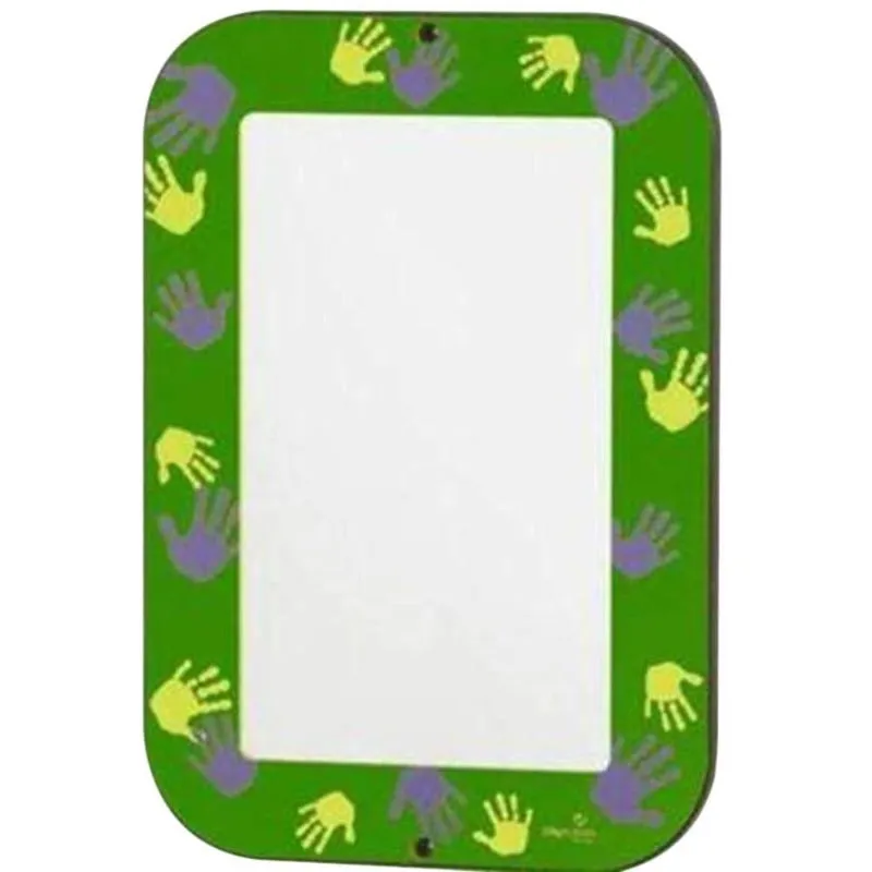 Green Hands-On Acrylic Wall Mirror