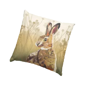 Hare Cushion by Laura Clamp from flying teaspoons