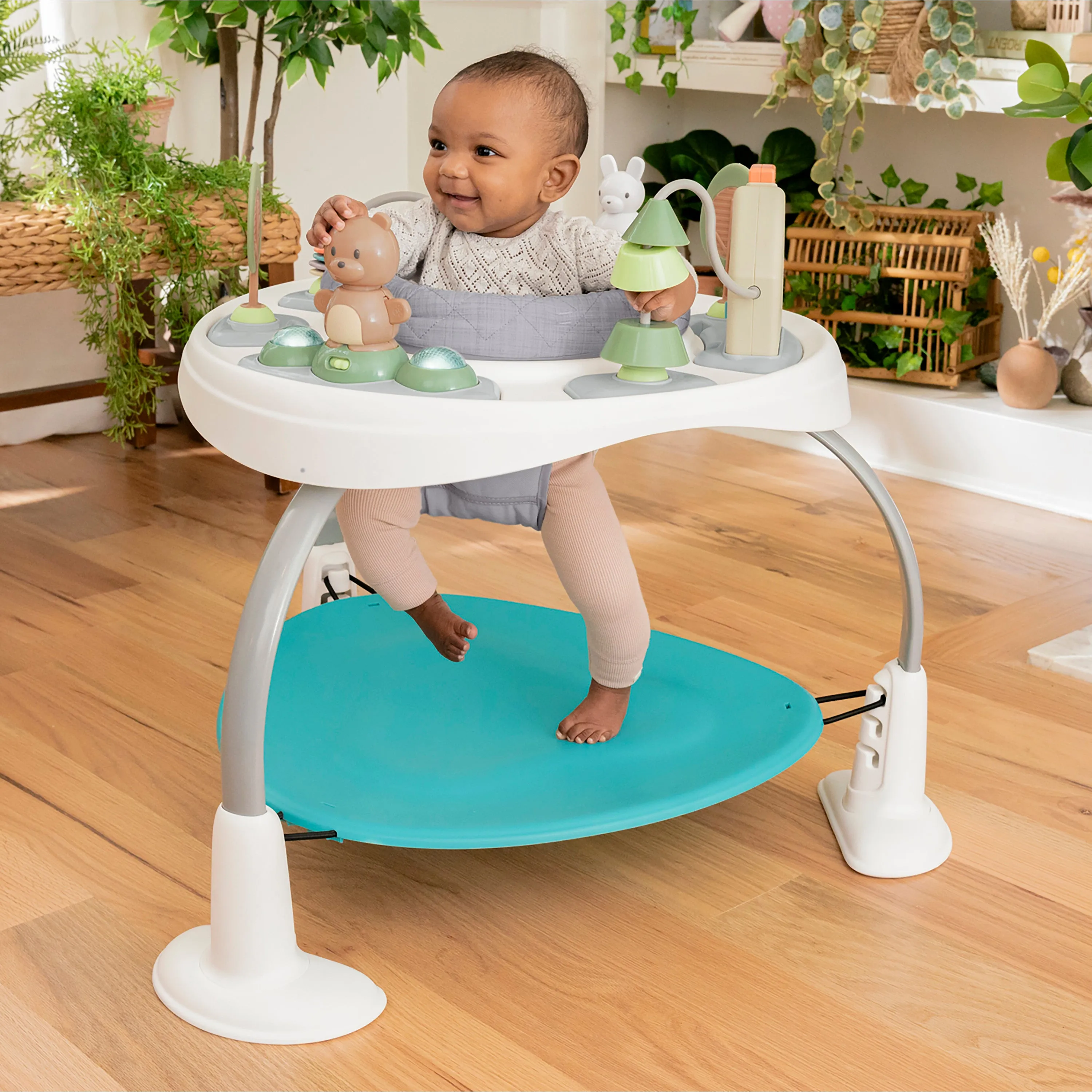 Ingenuity Spring & Sprout 2-in-1 Baby Activity Center Jumper