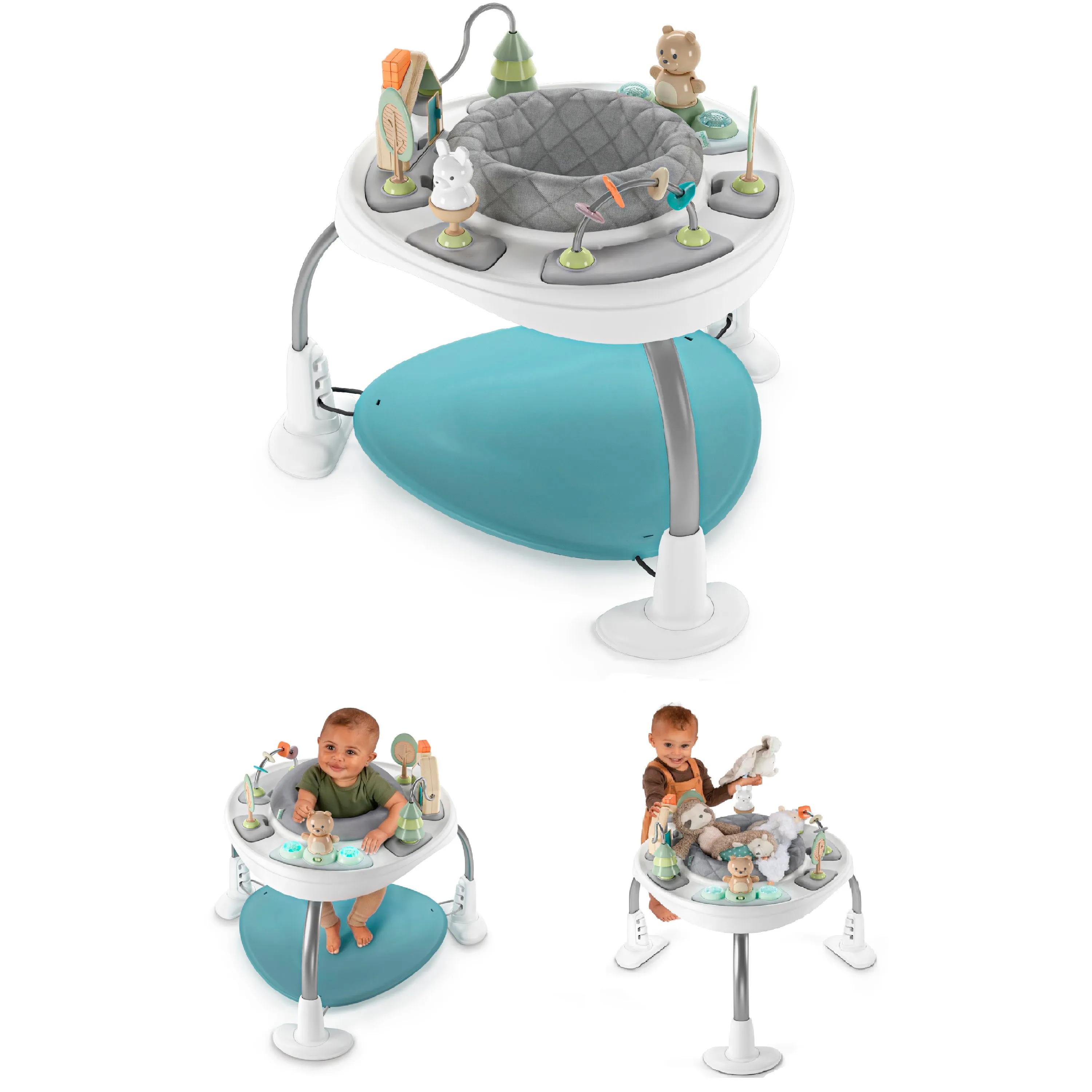 Ingenuity Spring & Sprout 2-in-1 Baby Activity Center Jumper