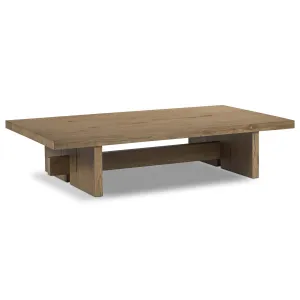 Isaac Coffee Table, Rubbed Light