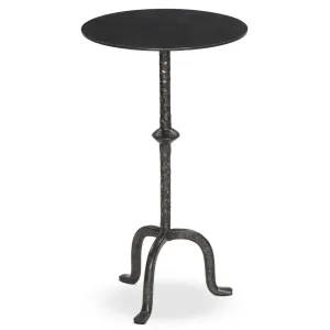 Jocelyn End Table, Raw Black