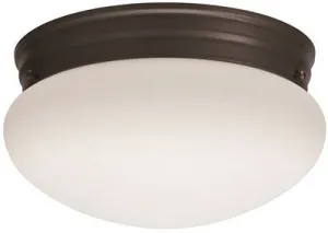 Lithonia Lighting Essentials 9 in. Bronze LED Mushroom Flush Mount with Shade