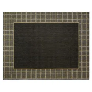 Logan Chestnut Border Indoor/Outdoor Rug