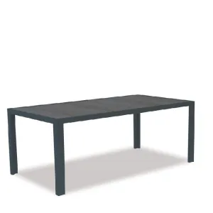 Luca Outdoor Table Ceramic Top - 1860w Gunmetal