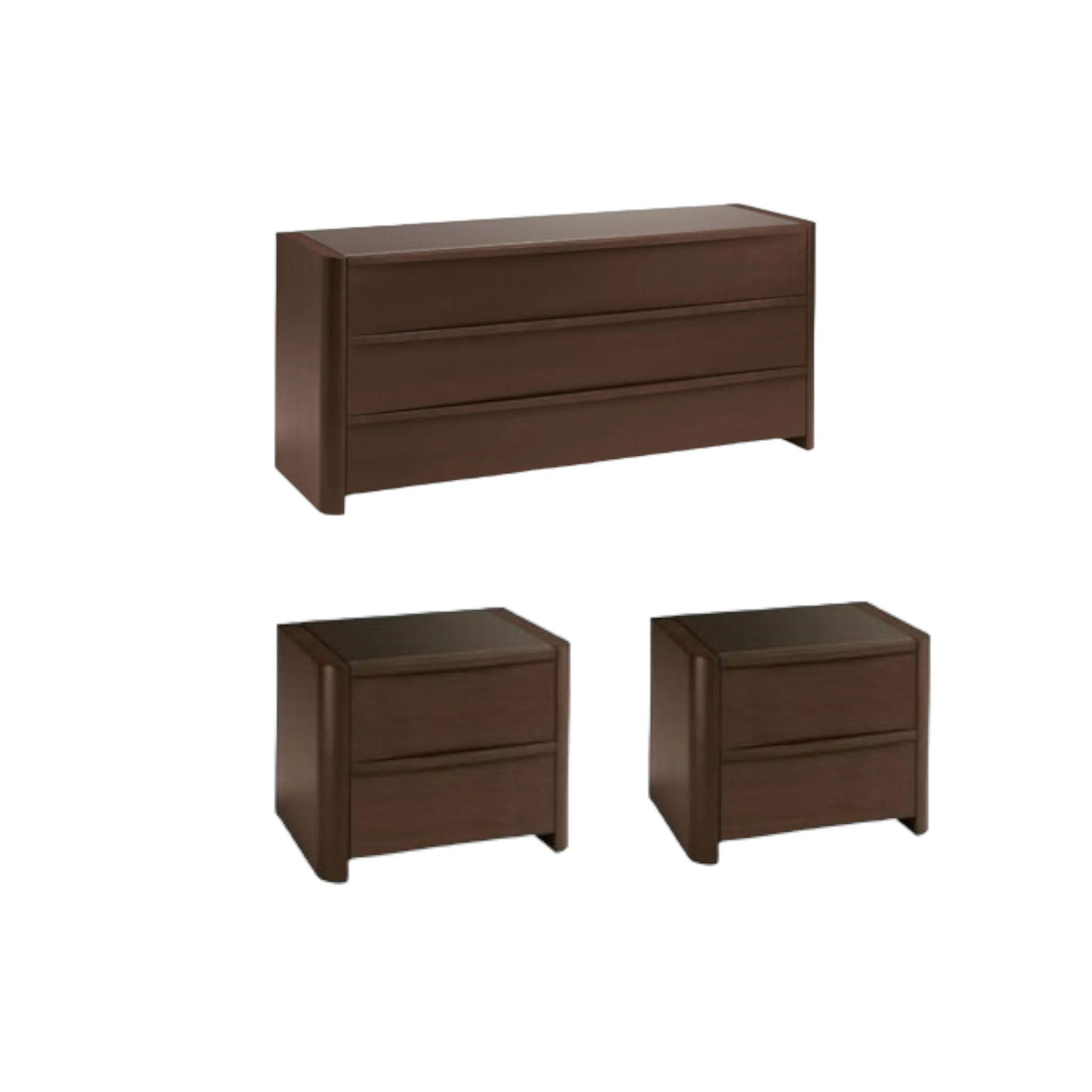 Luna Nightstands and Dresser Set