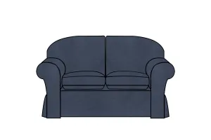 Madrid | 2 Seater Extra Loose Cover | Kingston Dark Blue