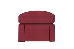 Madrid | Footstool Extra Loose Cover | Kingston Burgundy