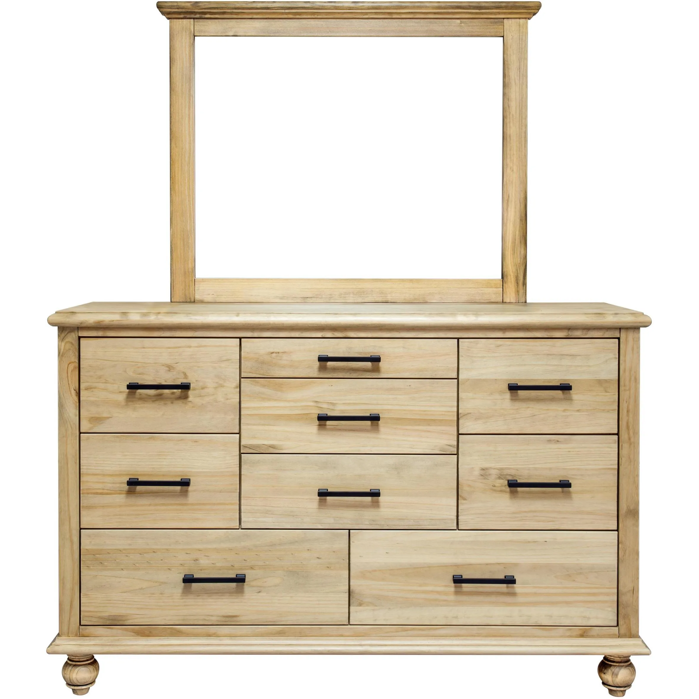 Mako Wood Furniture Victoria 8300 8 pc King Panel Bedroom Set