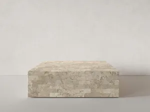 Mala Coffee Table, Cream Stone