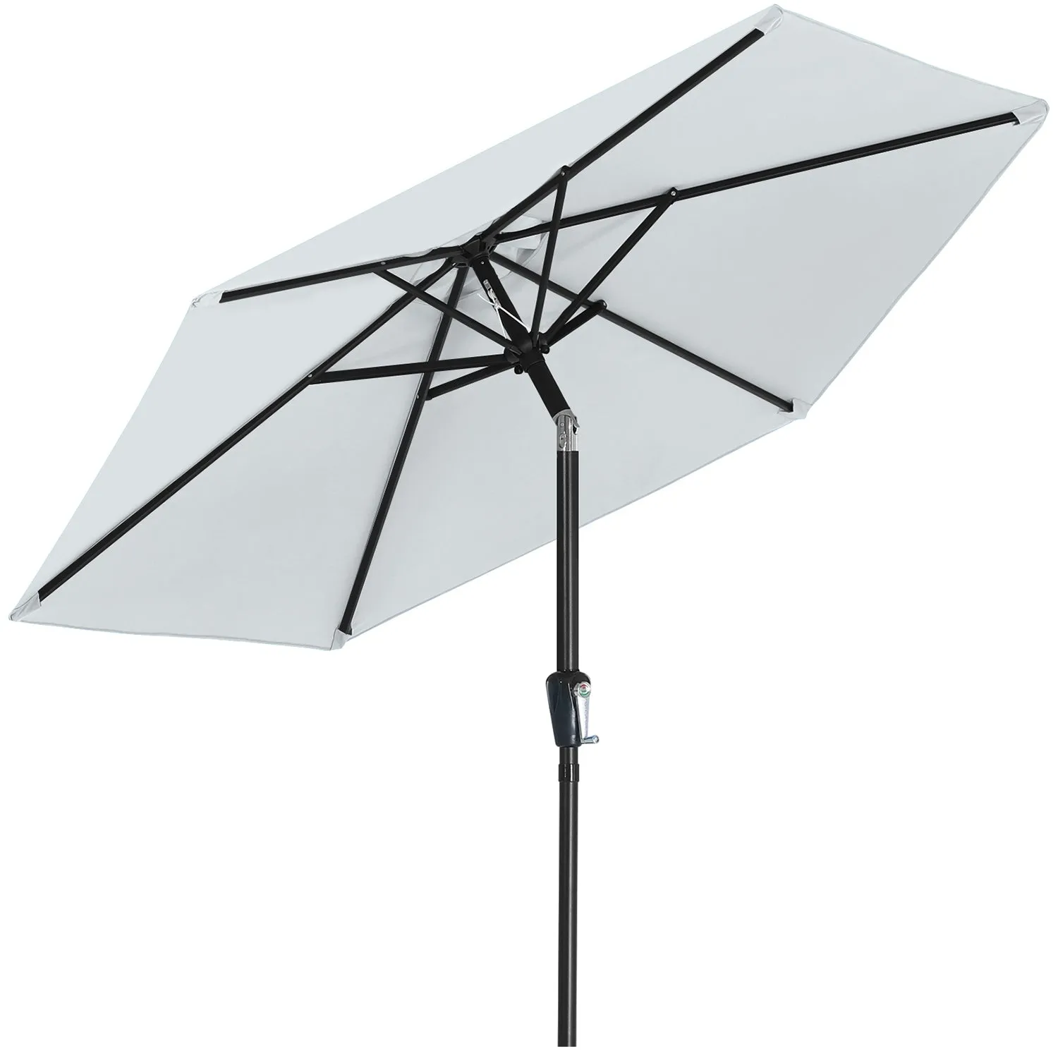 MASTERCANOPY 7.5FT Patio Umbrella for Outdoor Market Table 6 Ribs