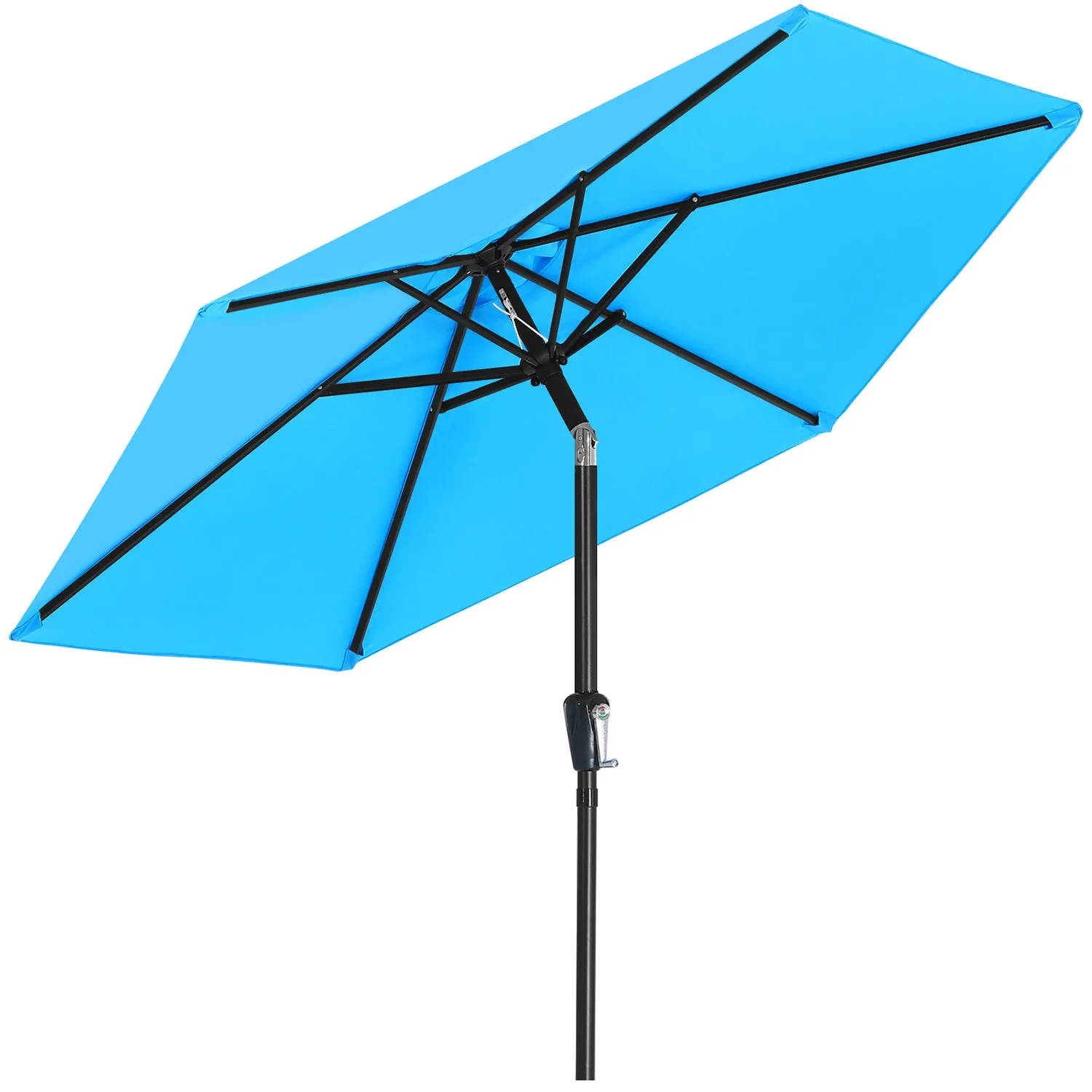 MASTERCANOPY 7.5FT Patio Umbrella for Outdoor Market Table 6 Ribs