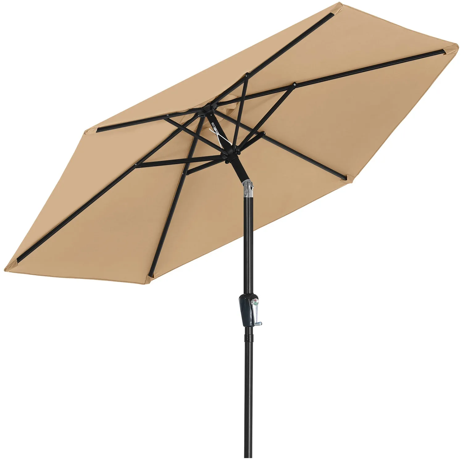 MASTERCANOPY 7.5FT Patio Umbrella for Outdoor Market Table 6 Ribs