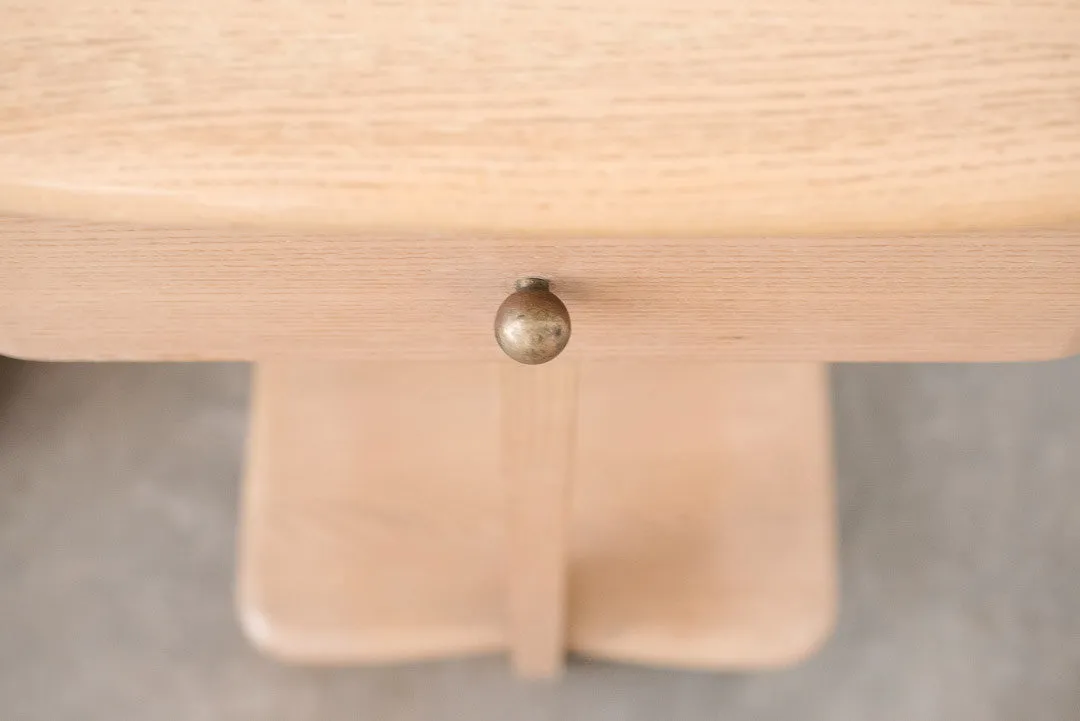 Pair Bleached Oak Nightstands