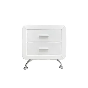 PU White Nightstands