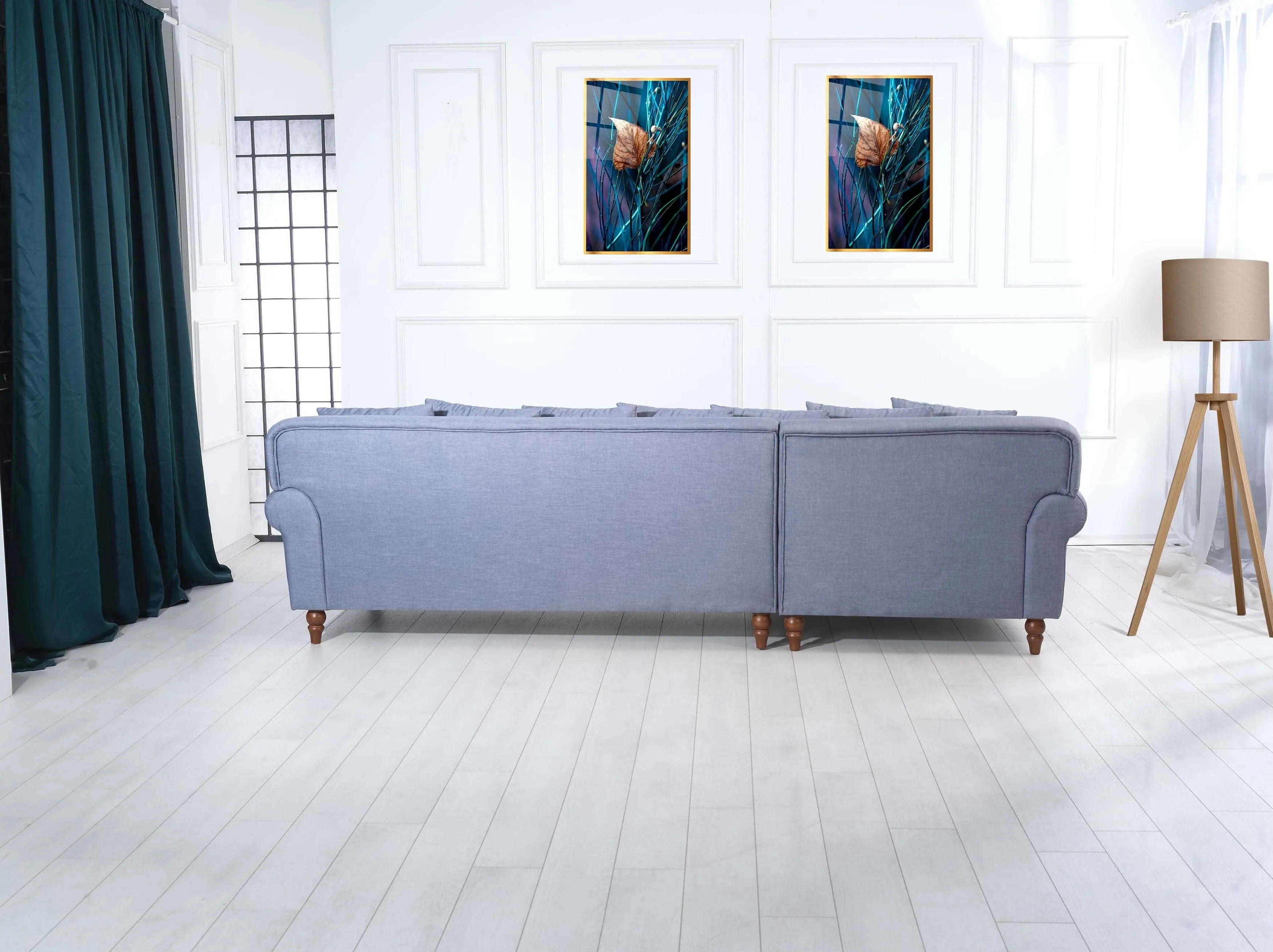 Rubeza Paula Chaise/2 Seater - Steel Blue