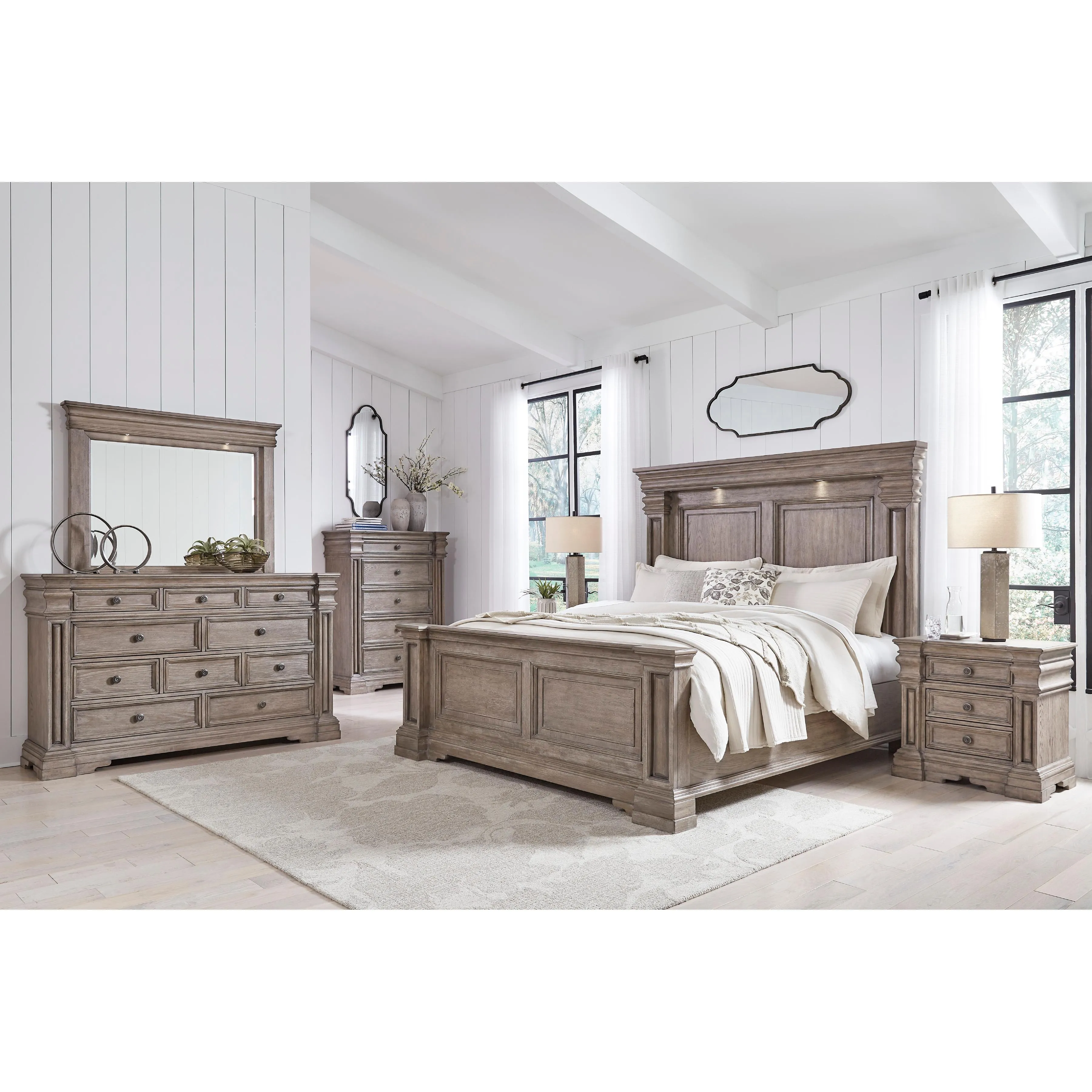 Signature Design by Ashley Blairhurst B916 8 pc Queen Panel Bedroom Set