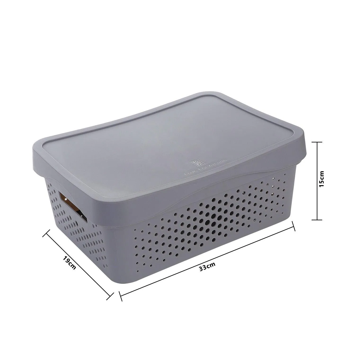 Storage Box with Lid (33x19x15 CM)