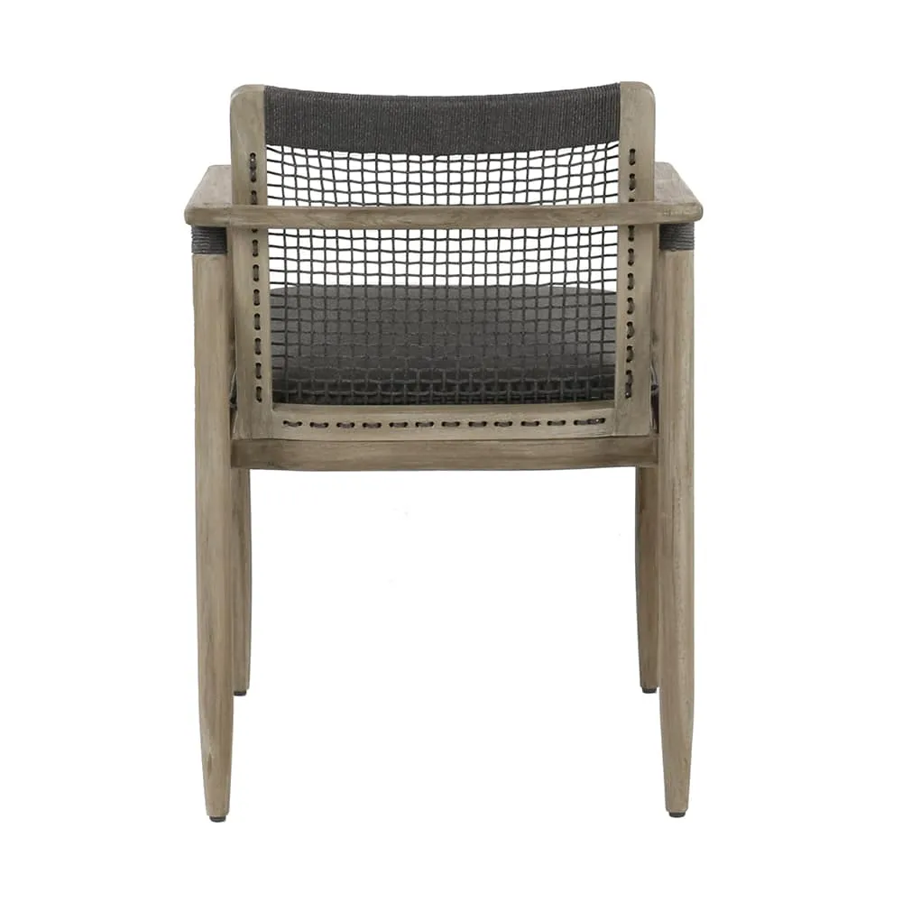 Sutherland Teak and Rope Dining Armchair