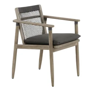 Sutherland Teak and Rope Dining Armchair