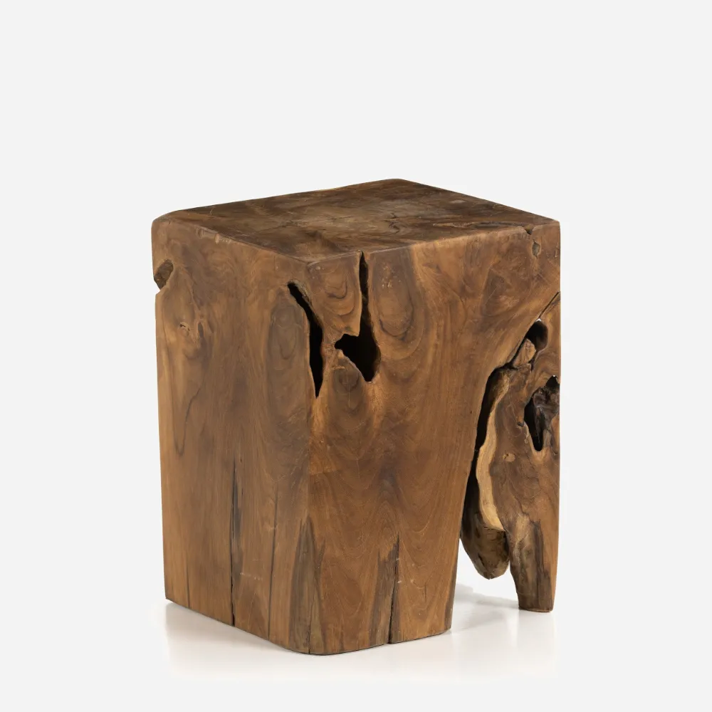 Teak Square Stool