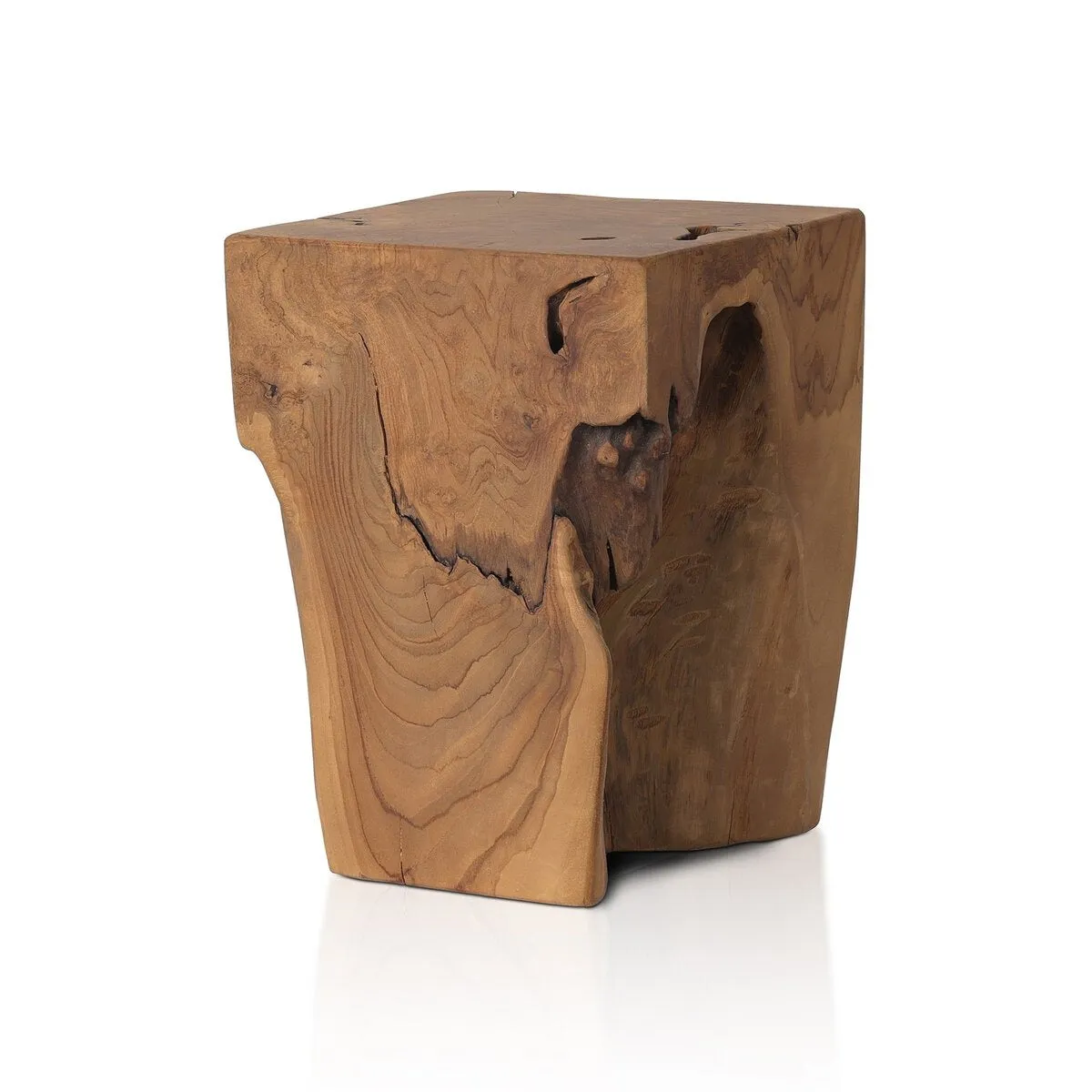 Teak Square Stool