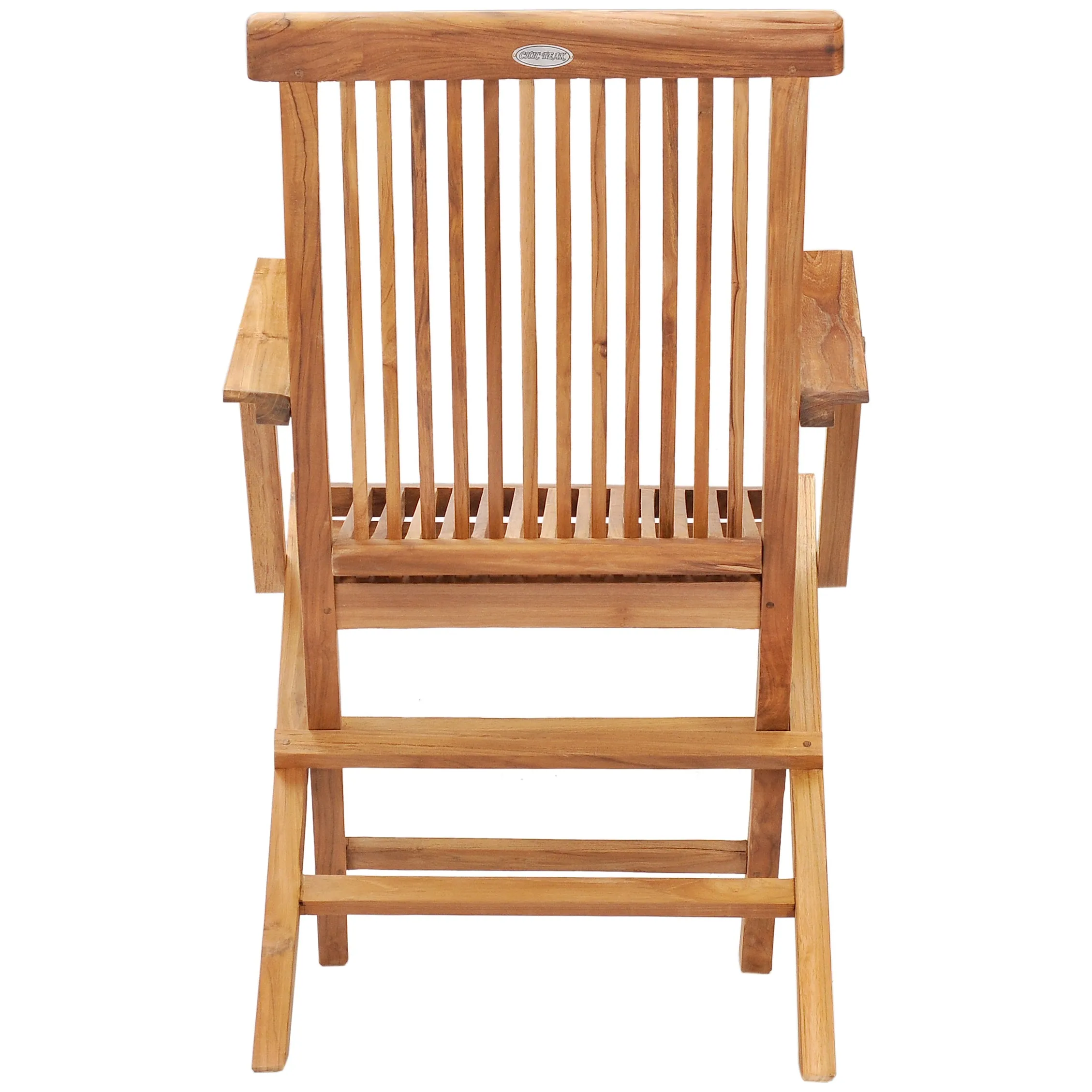 Teak Wood California Folding Arm Chair (set of 2)