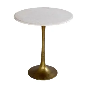 Tulip Side Table with Marble