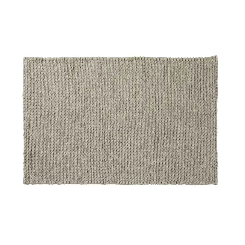 Walton & Co 120cm x 180cm Taupe Plait Wool Rug